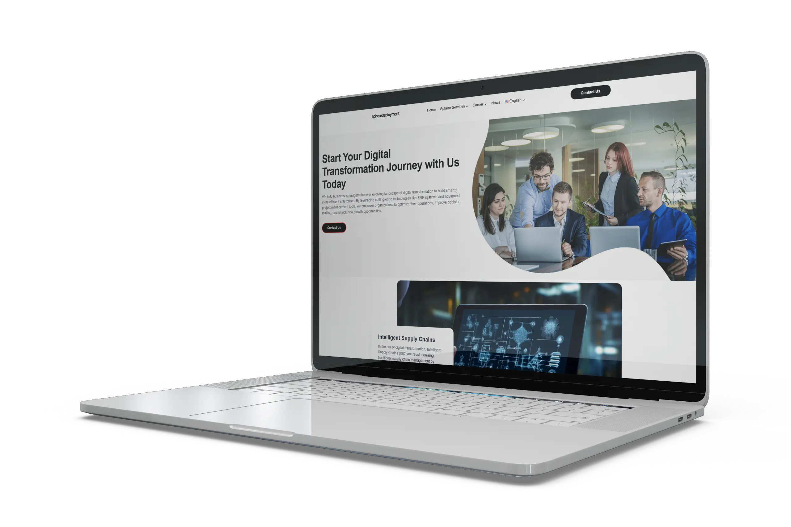 Web site tasarımı referansı – Sphere Deployment kurumsal web tasarım projesi örneği